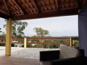 a view from the deck of a house at Chácara Paiva in Jarinu