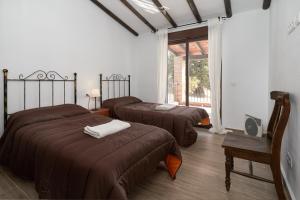 Tempat tidur dalam kamar di Casa el Nido