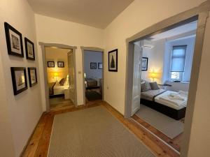 A bed or beds in a room at Just Studios