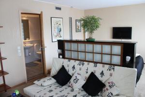 TV a/nebo společenská místnost v ubytování Hotel Druzhba