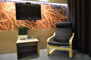 TV a/nebo společenská místnost v ubytování Hotel Druzhba