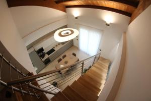 an overhead view of a staircase in a house at Mirko's house in Licata