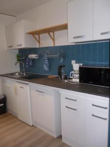 Kuchyňa alebo kuchynka v ubytovaní Gentlemen appartement au premier étage à 50 metres de la mer