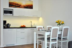 Kuchyňa alebo kuchynka v ubytovaní Apartament Nadmorskie Spektrum & Parking