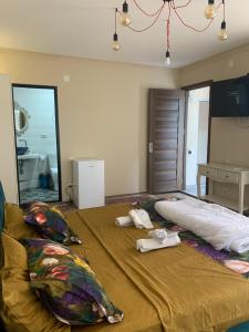 Letto o letti in una camera di Mana-Mana