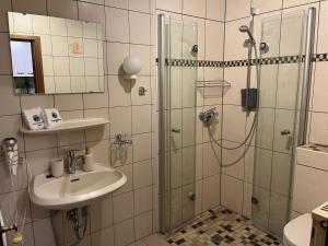 Koupelna v ubytování Ferienwohnung Rüth