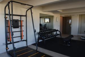 Fitness centrum a/nebo fitness zařízení v ubytování Hotel Commercio