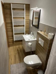 Koupelna v ubytování A&A Apartmany