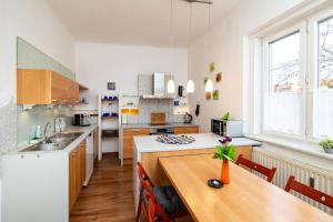 Kuchyň nebo kuchyňský kout v ubytování Ferienwohnung ALEX + 22 fotografií