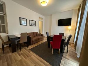 A television and/or entertainment centre at Just Studios