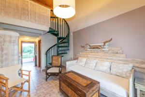 O zonă de relaxare la Villa Del Sol Corfu
