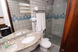 Koupelna v ubytování Porty Brasil Hotel