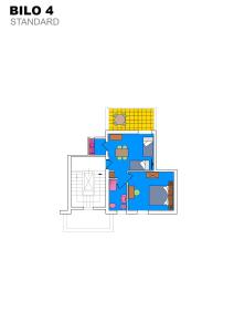 plan piętra klubu Stamford w obiekcie Residence Oasis w mieście Alghero
