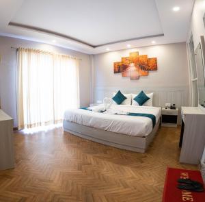 Uma cama ou camas num quarto em Majheri Resort and Spa