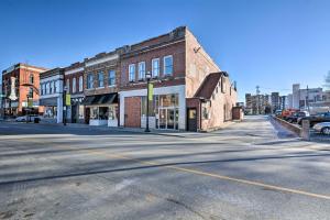 an empty street in a small town with buildings at Sleek, Modern Loft in Downtown Springfield! in Springfield