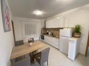 Kuchyň nebo kuchyňský kout v ubytování Apartman Nina