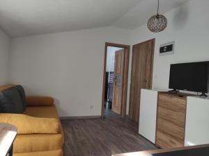 TV in/ali zabaviščno središče v nastanitvi Apartmány pri Jaskyni - Bystrá
