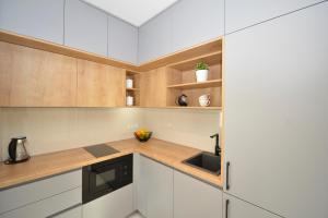 Kjøkken eller kjøkkenkrok på Solaris Lux Apartments