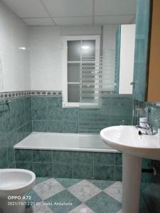 Kúpeľňa v ubytovaní CASA PUERTA DEL BOROSA