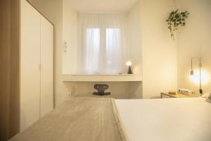 Cama ou camas em um quarto em Alojamientos Cantíber