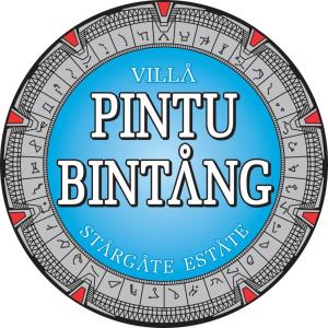an image of a round sign with the text villa pintura birmingham at Villa Pintu Bintang in Pawenang