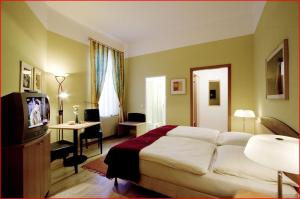 Posteľ alebo postele v izbe v ubytovaní Hotel Garni - Gasthof Pillgrab