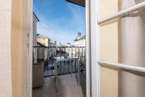 Rõdu või terrass majutusasutuses Gasthaus Hinterbrühl