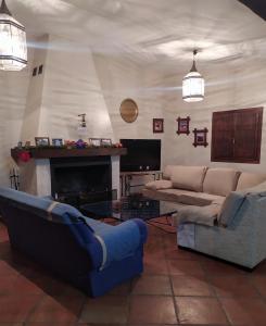 Posezení v ubytování Casa rural la noria