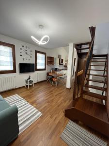 TV a/nebo společenská místnost v ubytování Casa dei Tempesta