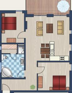 a floor plan of aominium building with at 50 3 N Nordkoje in Wangerland