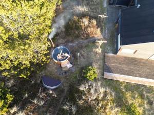 Letecký snímek ubytování Luxury 109m2 cottage DunesNorthSea LøkkenBlokhus Denmark