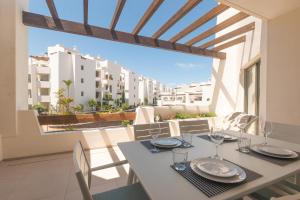 Balkón nebo terasa v ubytování Colinas-Tahona 3,3 PENTHOUSE POOL VIEW & JACUZZI