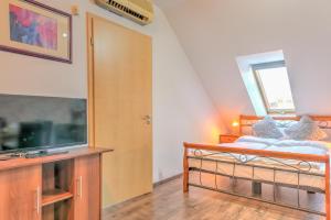 TV a/nebo společenská místnost v ubytování Budapest Center Apartments