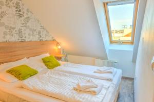 Postel nebo postele na pokoji v ubytování Budapest Center Apartments