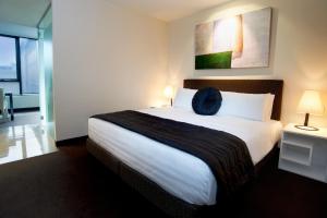 Corporate Living Accommodation Hawthorn客房内的一张或多张床位