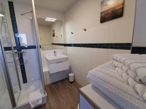 Koupelna v ubytování Gästehaus Arkona