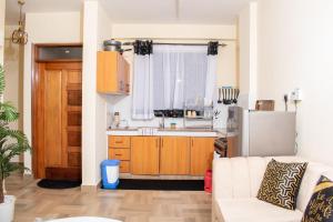 Luxury 1Br Apartment with Secure Parking & Lift Nakuru tesisinde mutfak veya mini mutfak