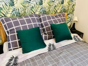 Posteľ alebo postele v izbe v ubytovaní Jungle Apartment - Gdynia Centrum