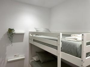 Posteľ alebo postele v izbe v ubytovaní Apartamento nuevo céntrico frente al mar en Palamós