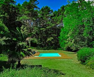 una piscina en medio de un jardín en Laroche, en Barbaste