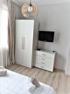 Postel nebo postele na pokoji v ubytování Apartment SEA HOLIDAYS
