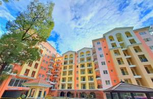 a row of tall buildings in a city at 88Minesview LODGE By SUNTRUST CONDOMINIUM in Baguio