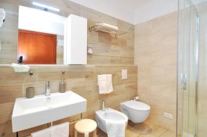 Koupelna v ubytování Hotel Da Mario