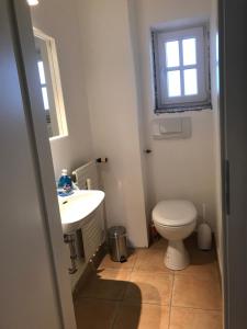 Koupelna v ubytování Gästewohnung Pohlheim Grüningen