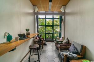 Interconnection Hostel的休息区
