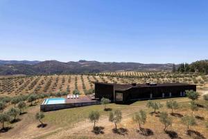 a modern house in the middle of a field at Acushla Golden House Douro in Lodões