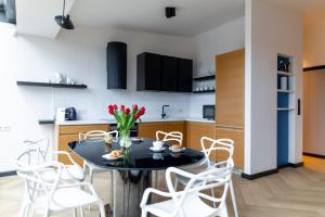 Kuchyňa alebo kuchynka v ubytovaní Penthouse Cracow + 10 fotografií