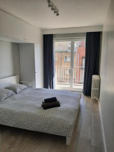 Llit o llits en una habitació de Knokke Sea, Appartement Vue mer