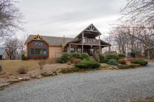 a large house with a gambrel roof at Appalachian Escape in Blowing Rock