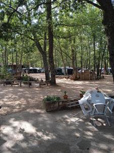 Ein Garten an der Unterkunft Camping Las Cavenes